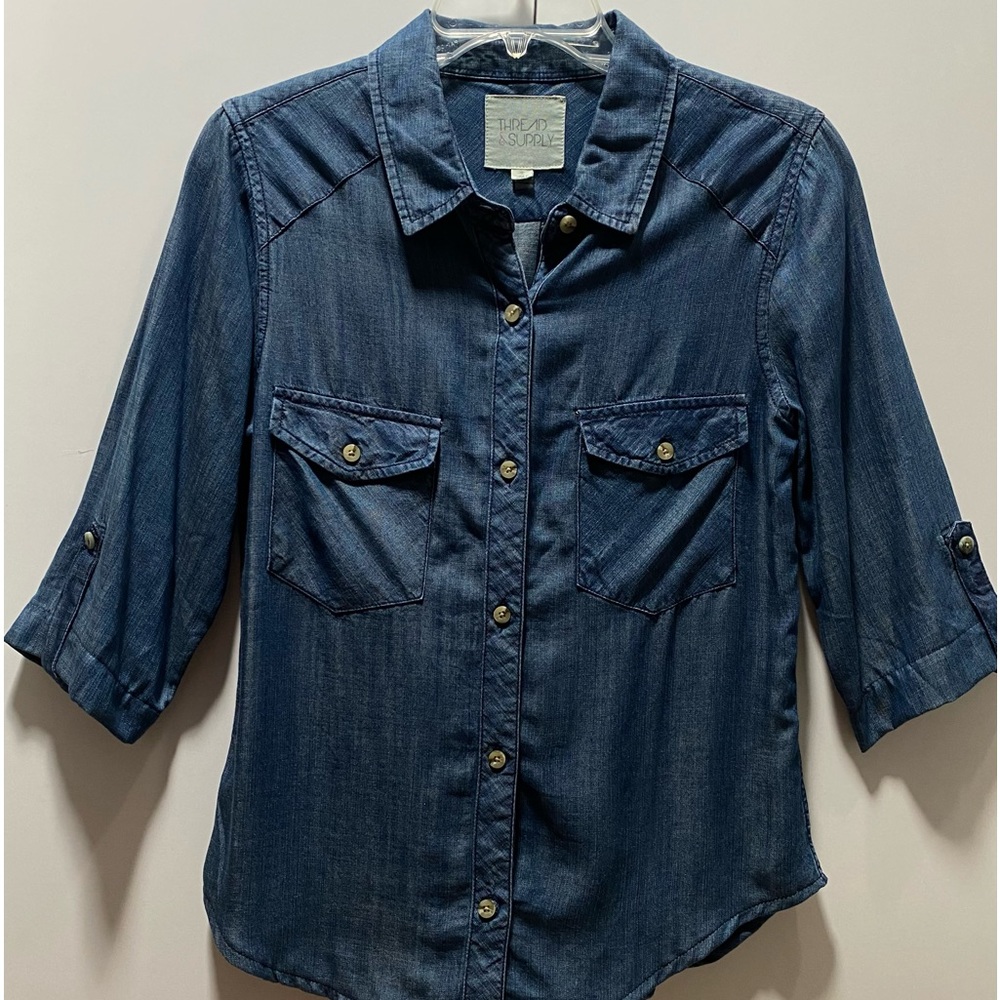 Thread & Supply - Button Up Jean Shirt